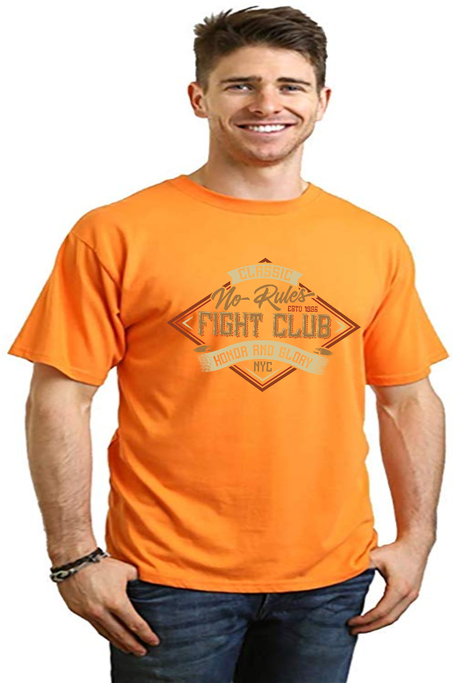 Fight Club Men's Bamboo Viscose/Organic Cotton Short Sleeve Graphic T-Shirt - The7Letter