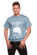 Fight Until Men's Bamboo Viscose/Organic Cotton Short Sleeve Graphic T-Shirt - The7Letter