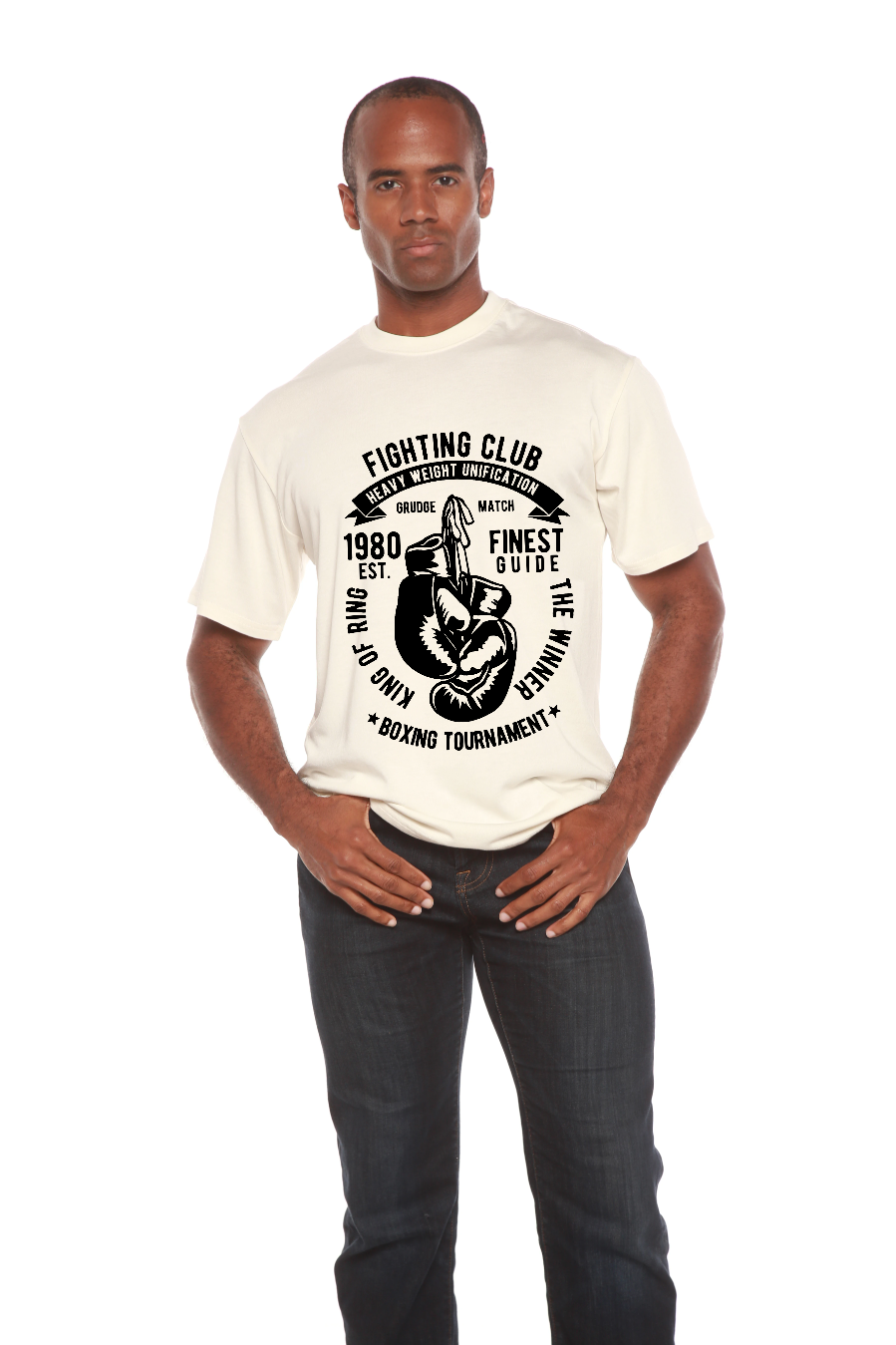 Fighting Club Men's Bamboo Viscose/Organic Cotton Short Sleeve Graphic T-Shirt - The7Letter