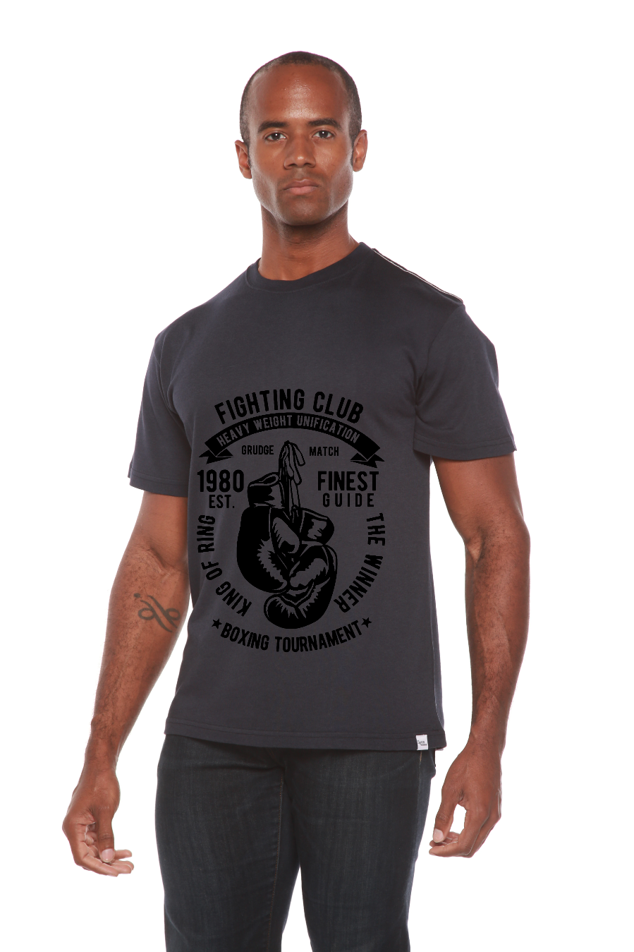 Fighting Club Men's Bamboo Viscose/Organic Cotton Short Sleeve Graphic T-Shirt - The7Letter