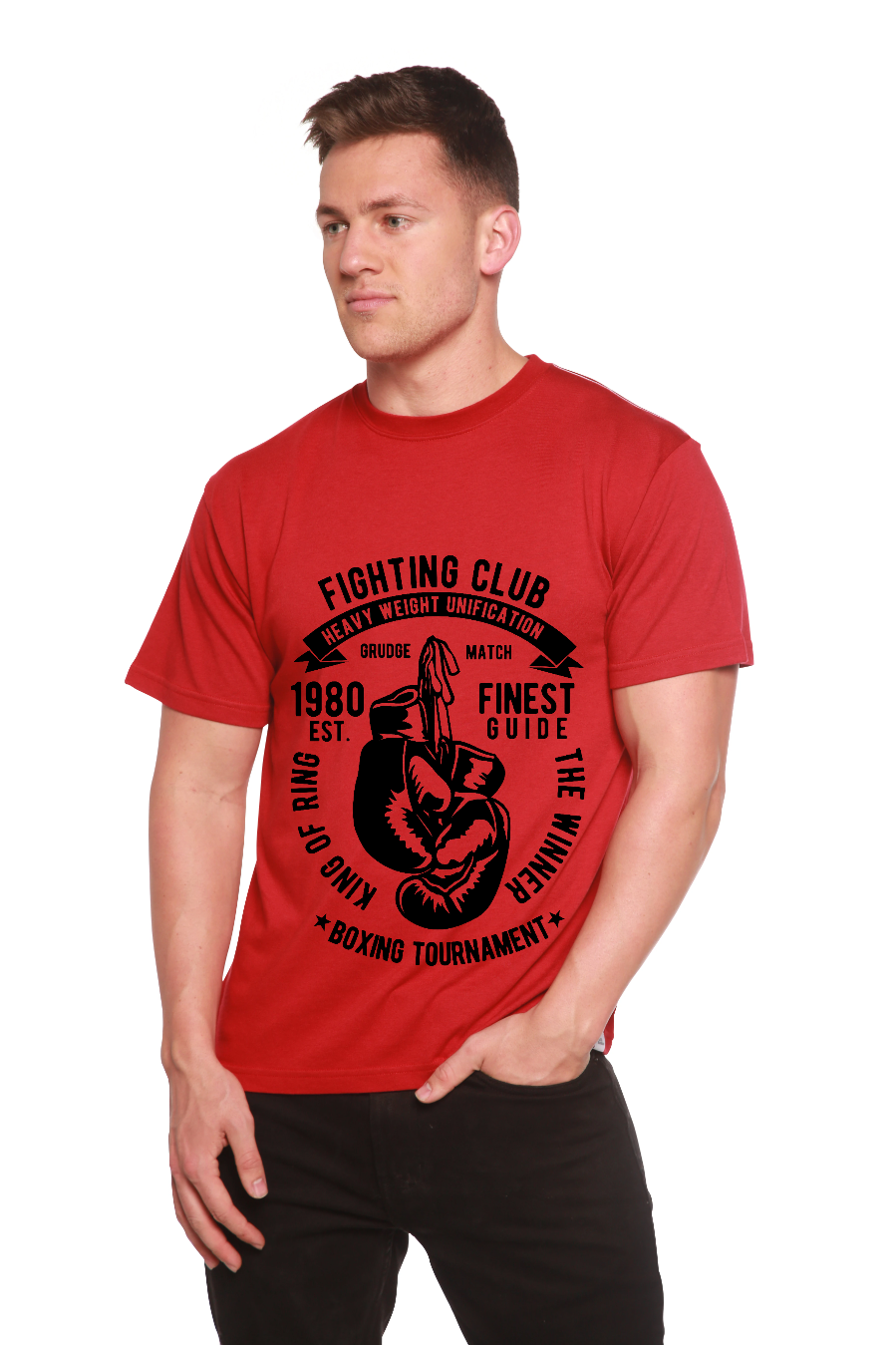 Fighting Club Men's Bamboo Viscose/Organic Cotton Short Sleeve Graphic T-Shirt - The7Letter