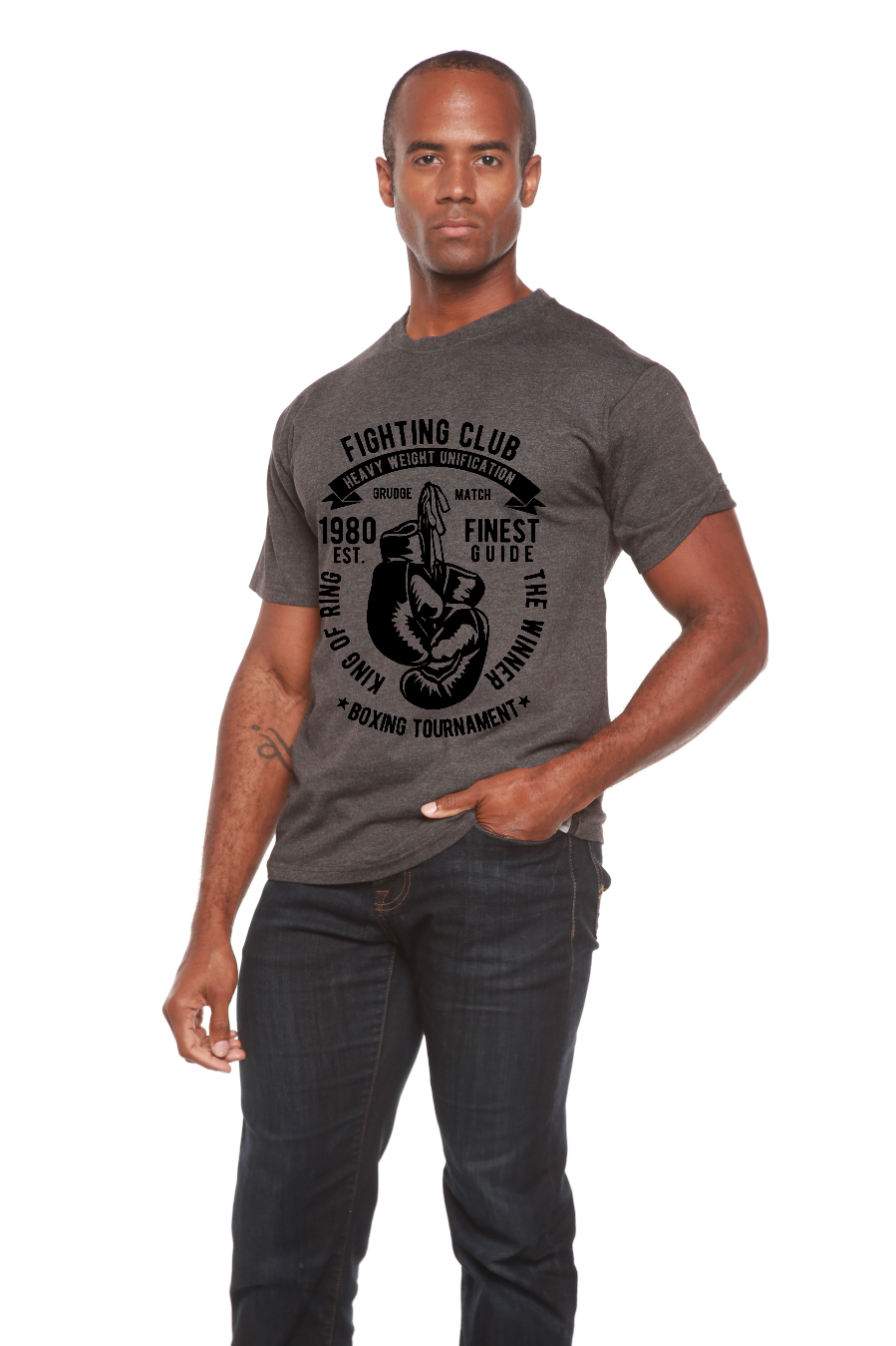 Fighting Club Men's Bamboo Viscose/Organic Cotton Short Sleeve Graphic T-Shirt - The7Letter