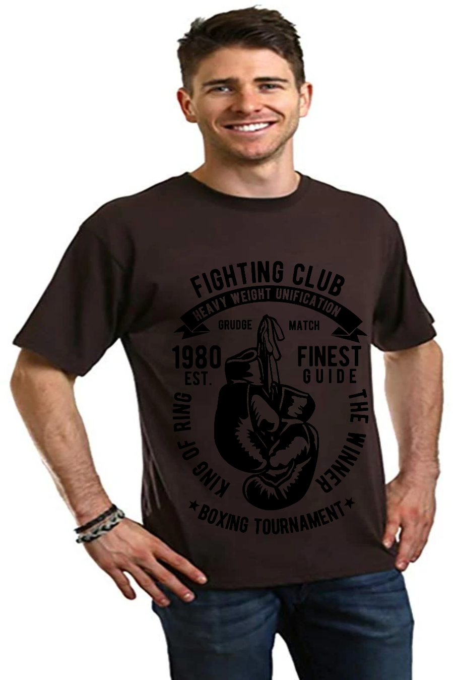 Fighting Club Men's Bamboo Viscose/Organic Cotton Short Sleeve Graphic T-Shirt - The7Letter