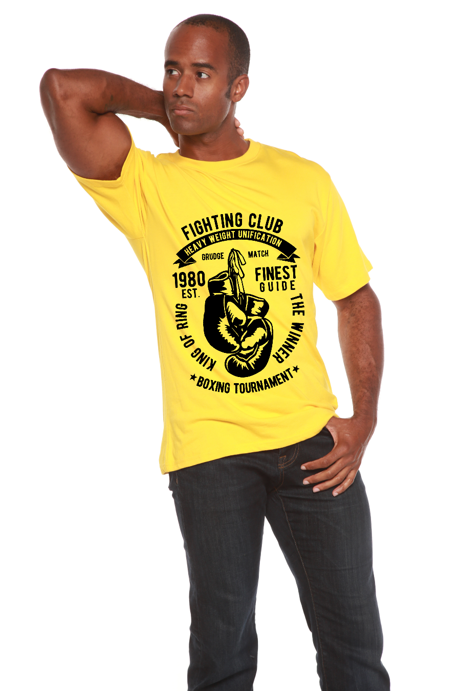 Fighting Club Men's Bamboo Viscose/Organic Cotton Short Sleeve Graphic T-Shirt - The7Letter