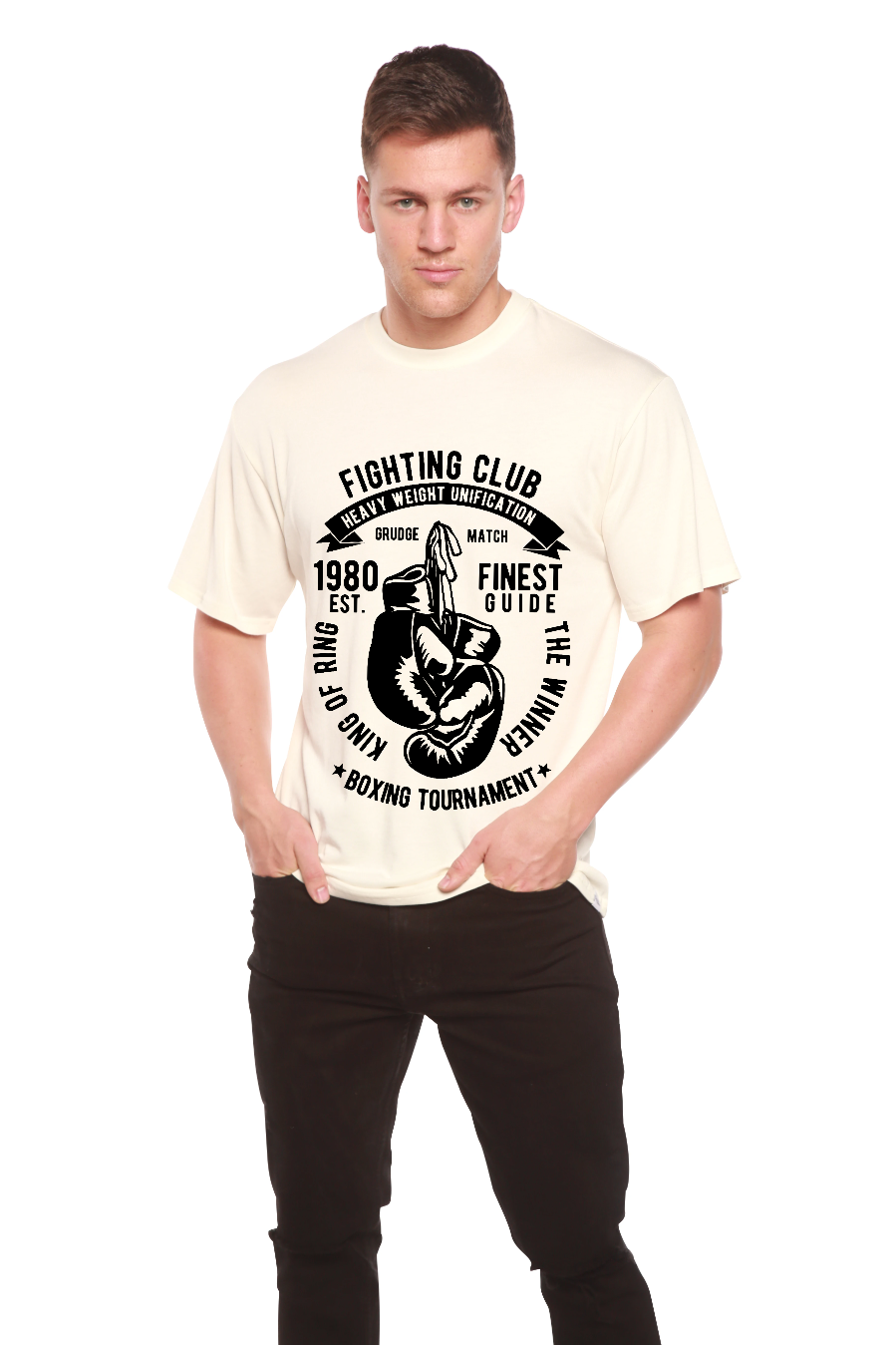 Fighting Club Men's Bamboo Viscose/Organic Cotton Short Sleeve Graphic T-Shirt - The7Letter