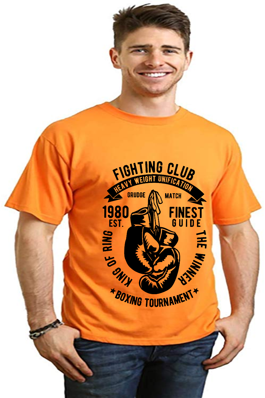 Fighting Club Men's Bamboo Viscose/Organic Cotton Short Sleeve Graphic T-Shirt - The7Letter