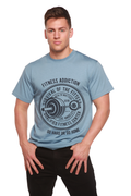 Fitness Addiction Men's Bamboo Viscose/Organic Cotton Short Sleeve Graphic T-Shirt - The7Letter