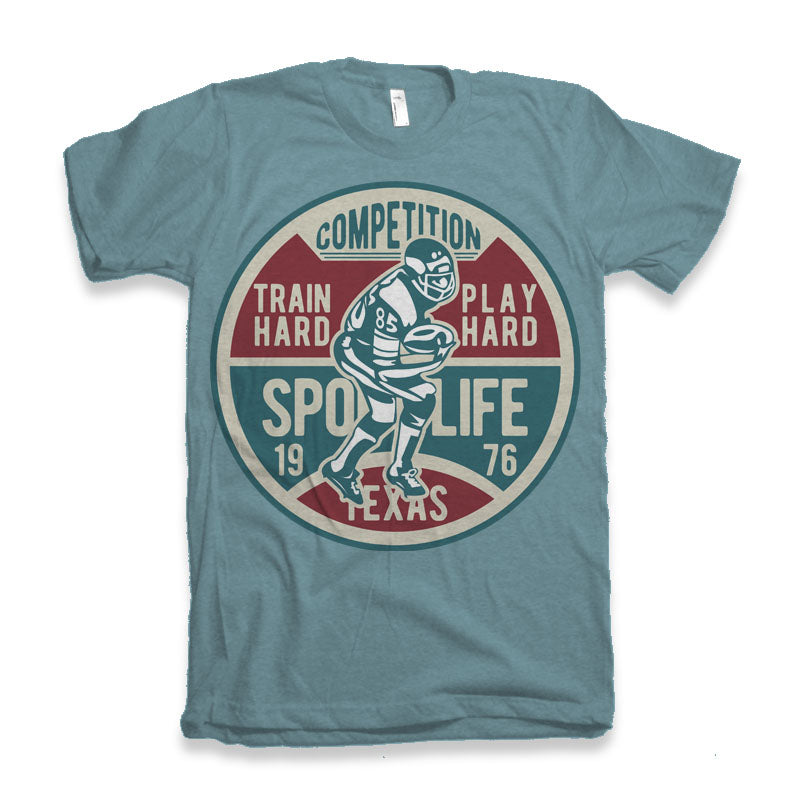 Football Competition Men's Bamboo Viscose/Organic Cotton Short Sleeve Graphic T-Shirt - The7Letter