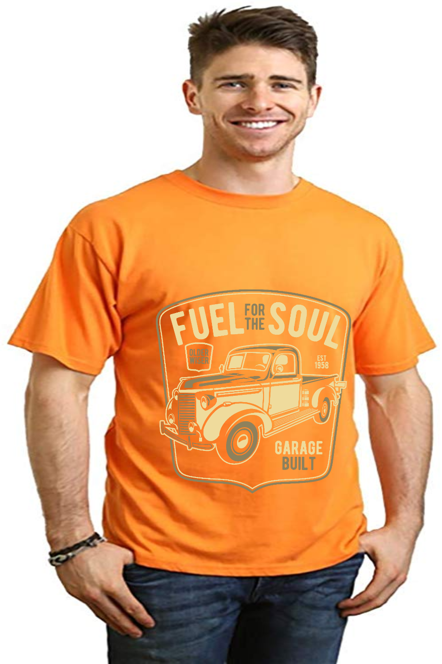 Fuel For The Soul Men's Bamboo Viscose/Organic Cotton Short Sleeve Graphic T-Shirt - The7Letter