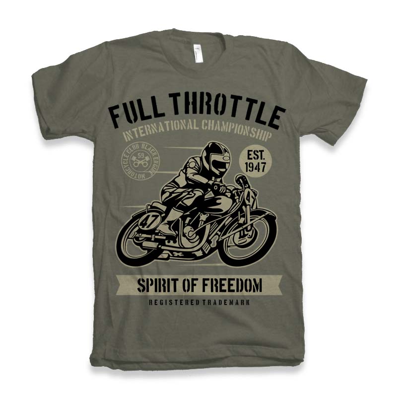 Fuul Throttle Men's Bamboo Viscose/Organic Cotton Short Sleeve Graphic T-Shirt - The7Letter