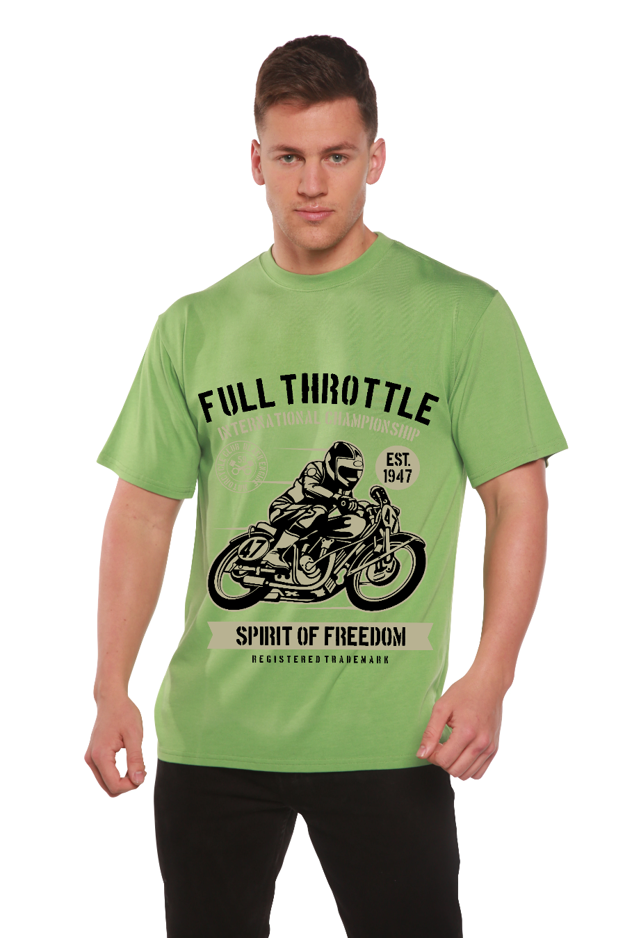 Fuul Throttle Men's Bamboo Viscose/Organic Cotton Short Sleeve Graphic T-Shirt - The7Letter