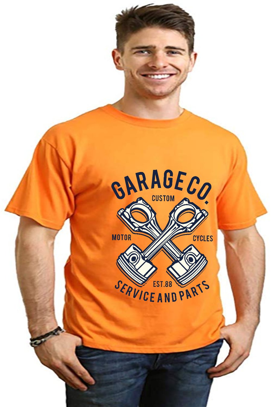 Garage Co Men's Bamboo Viscose/Organic Cotton Short Sleeve Graphic T-Shirt - The7Letter