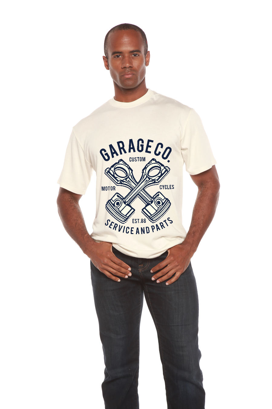 Garage Co Men's Bamboo Viscose/Organic Cotton Short Sleeve Graphic T-Shirt - The7Letter