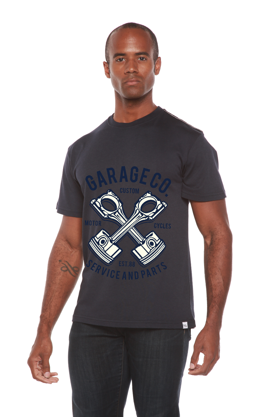 Garage Co Men's Bamboo Viscose/Organic Cotton Short Sleeve Graphic T-Shirt - The7Letter