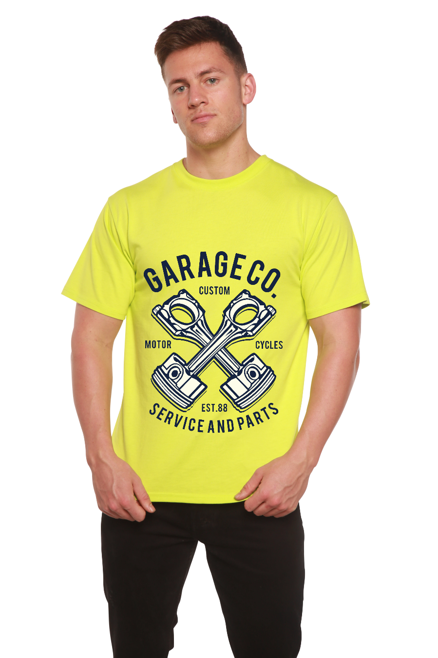 Garage Co Men's Bamboo Viscose/Organic Cotton Short Sleeve Graphic T-Shirt - The7Letter