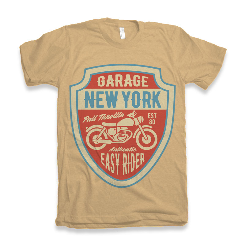 Garage New York Men's Bamboo Viscose/Organic Cotton Short Sleeve Graphic T-Shirt - The7Letter