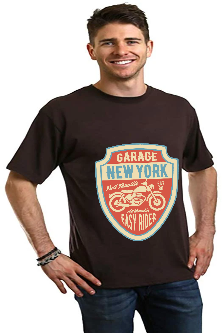 Garage New York Men's Bamboo Viscose/Organic Cotton Short Sleeve Graphic T-Shirt - The7Letter