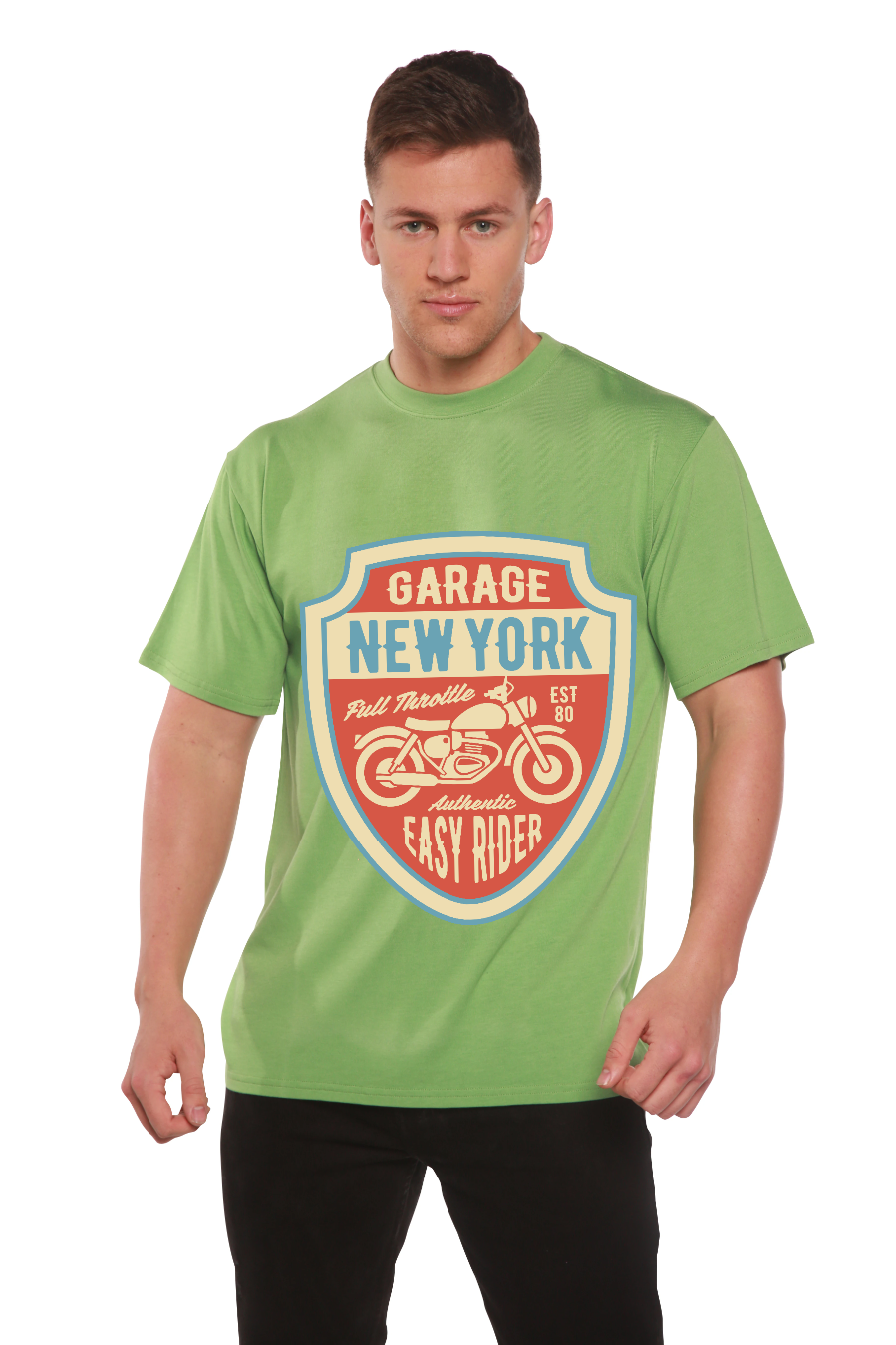 Garage New York Men's Bamboo Viscose/Organic Cotton Short Sleeve Graphic T-Shirt - The7Letter