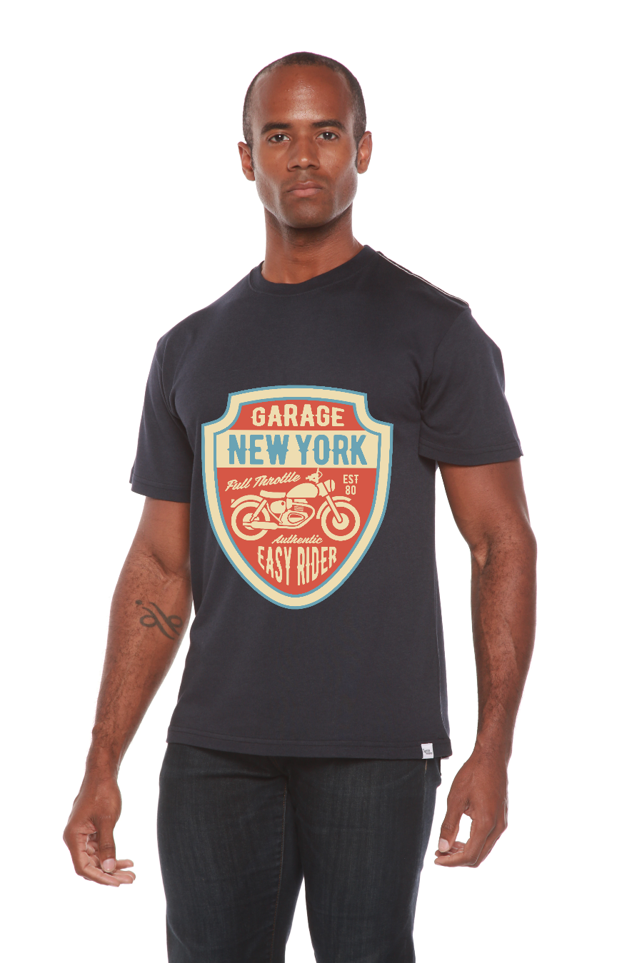 Garage New York Men's Bamboo Viscose/Organic Cotton Short Sleeve Graphic T-Shirt - The7Letter