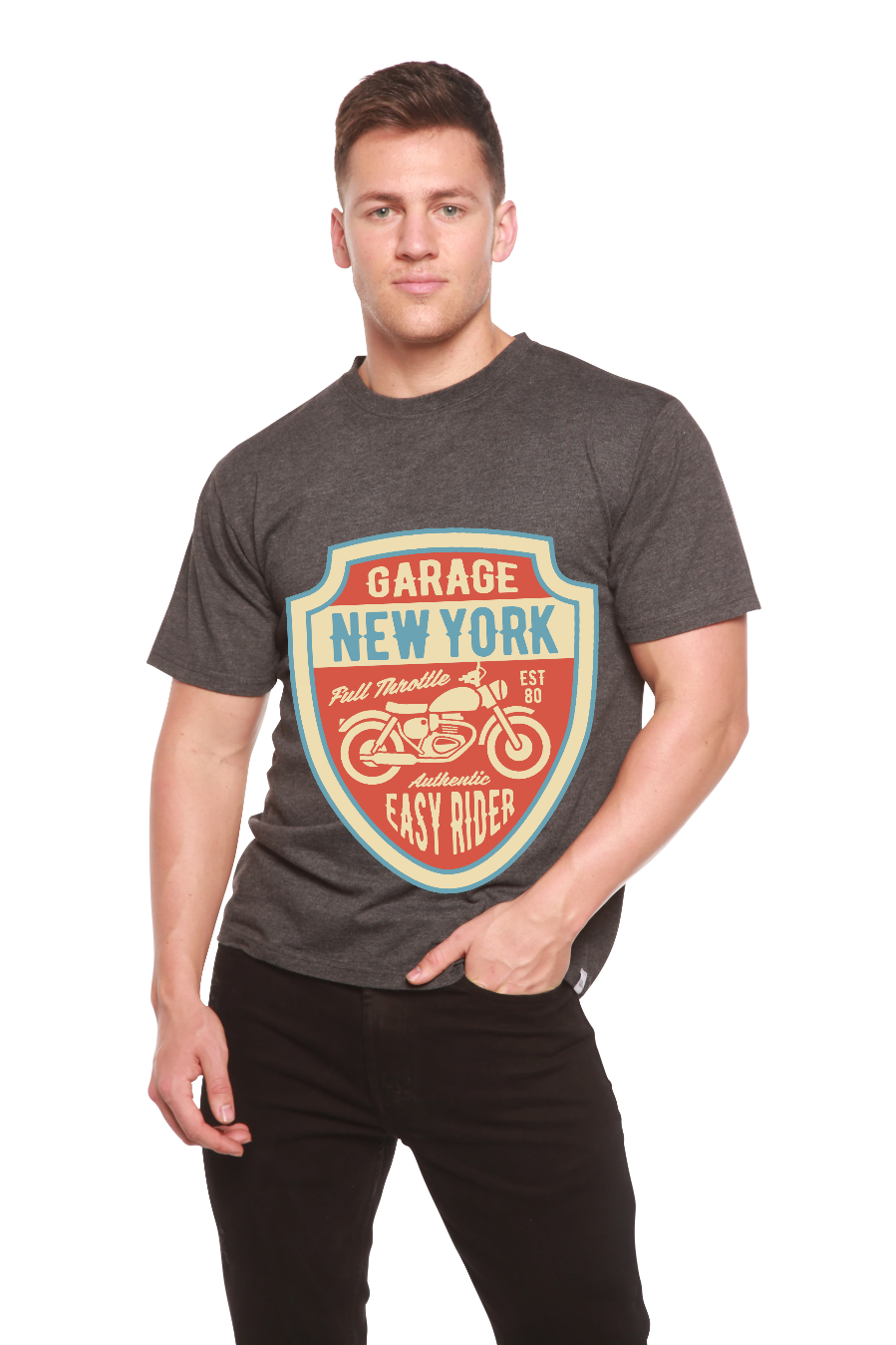 Garage New York Men's Bamboo Viscose/Organic Cotton Short Sleeve Graphic T-Shirt - The7Letter