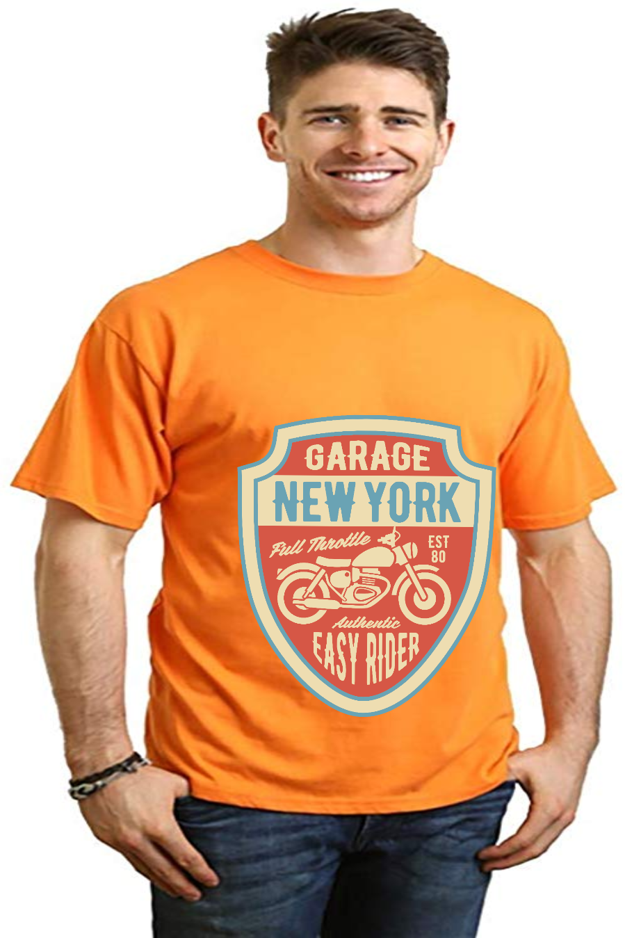 Garage New York Men's Bamboo Viscose/Organic Cotton Short Sleeve Graphic T-Shirt - The7Letter