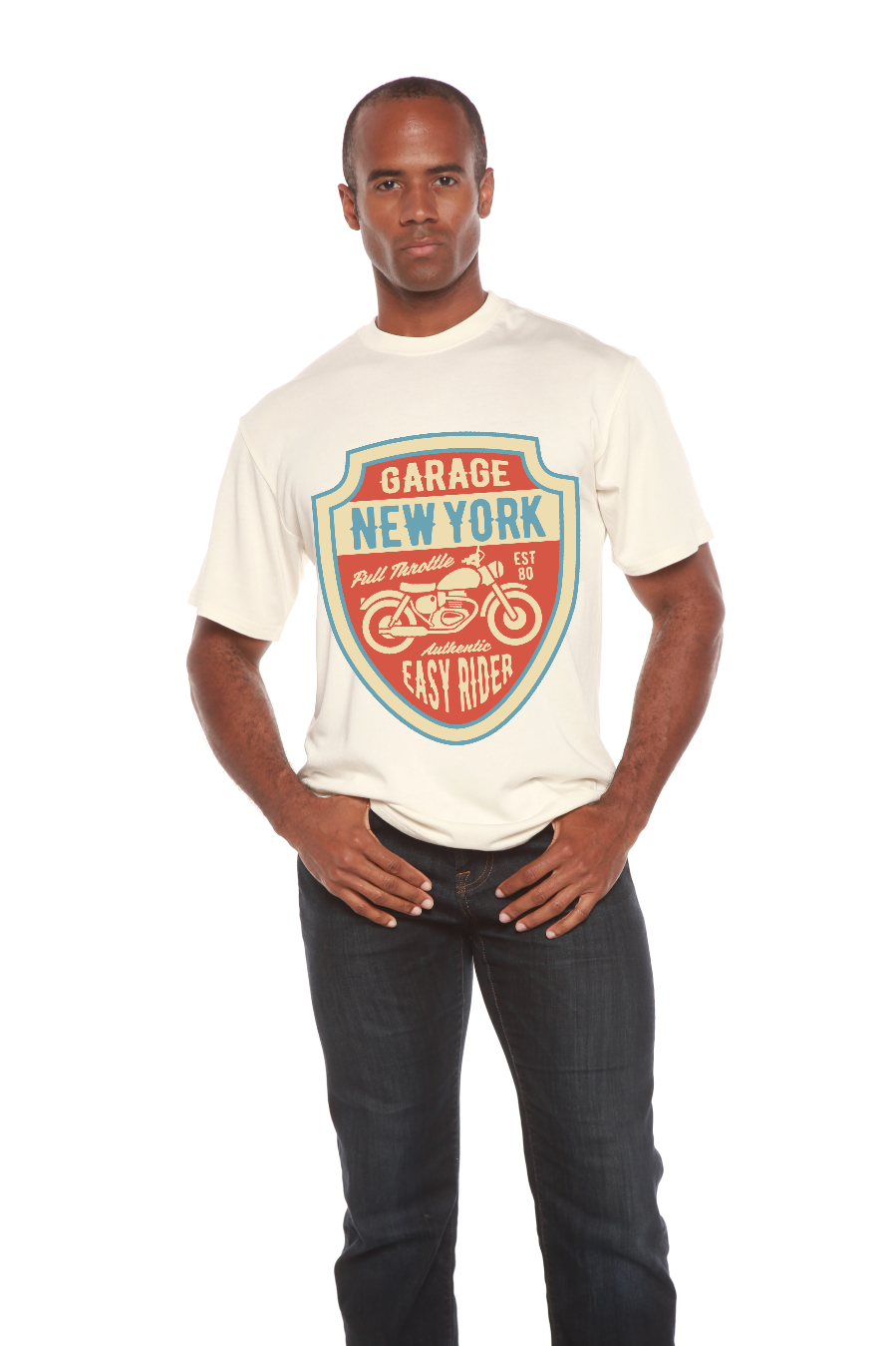 Garage New York Men's Bamboo Viscose/Organic Cotton Short Sleeve Graphic T-Shirt - The7Letter