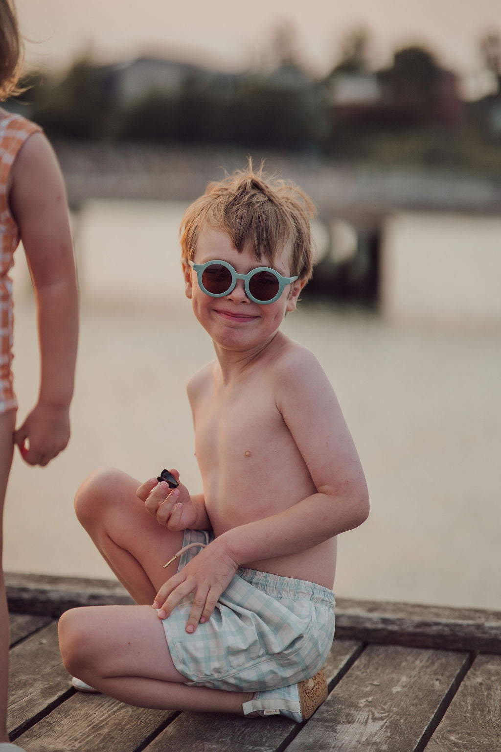 Swim Trunks | UPF + Recycled - Fern Plaid - The7Letter