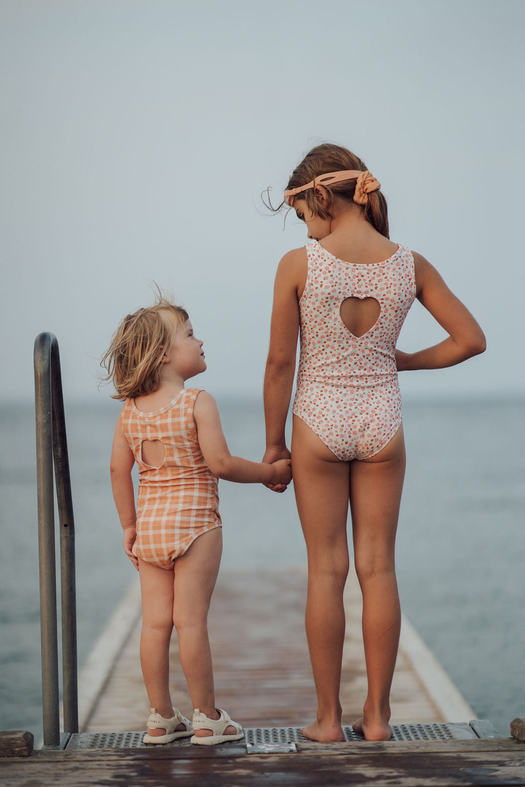 Sweetheart 1 Piece Swimsuit | UPF + Recycled - Sunset Meadow - The7Letter
