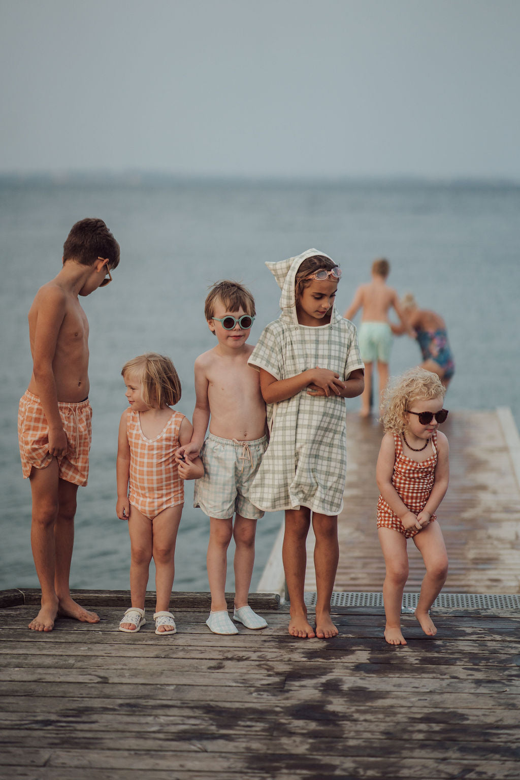 Swim Trunks | UPF + Recycled - Fern Plaid - The7Letter