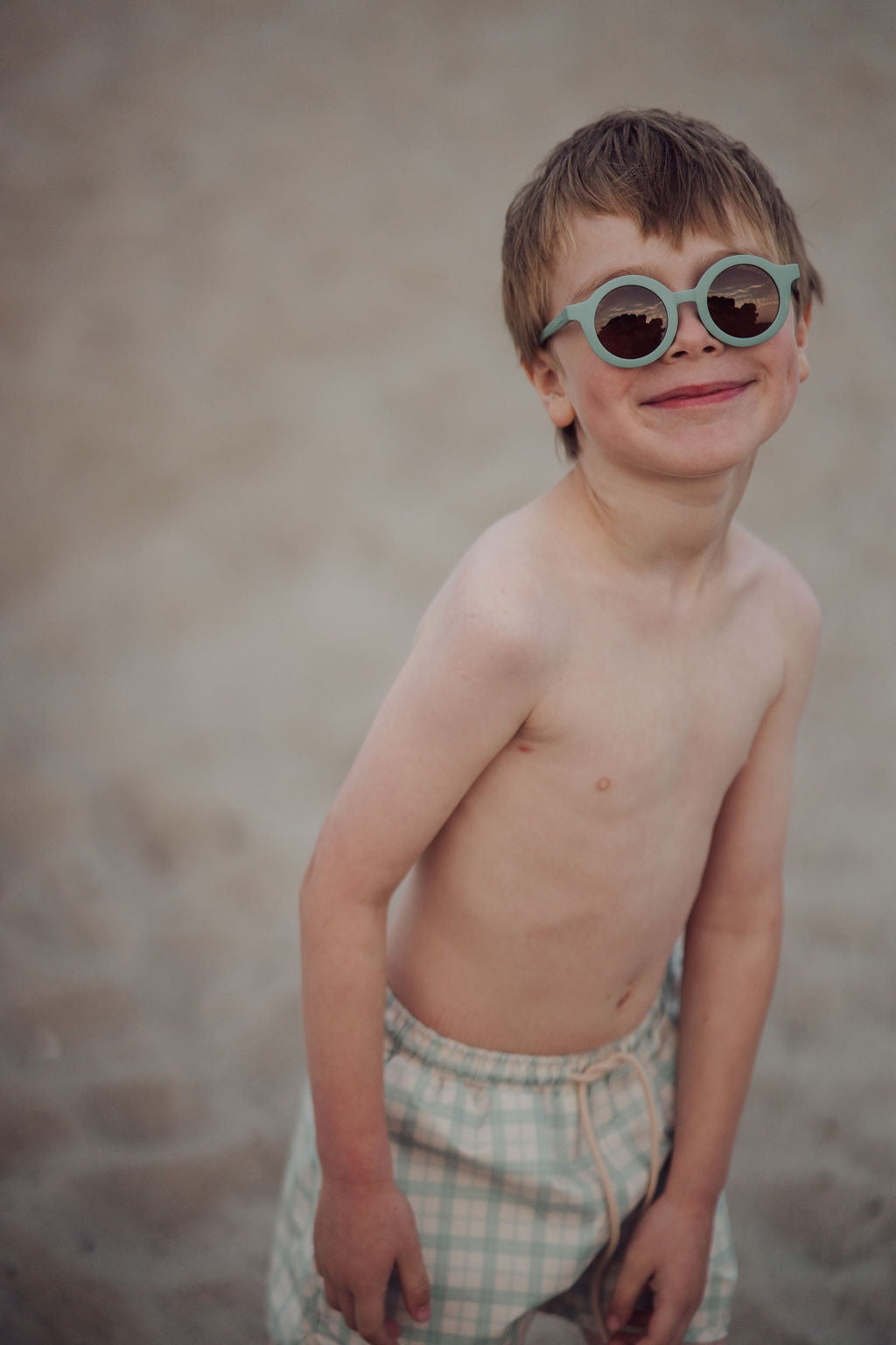 Swim Trunks | UPF + Recycled - Fern Plaid - The7Letter