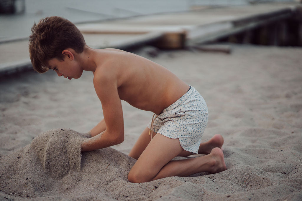 Swim Trunks | UPF + Recycled - Scandi Floral - The7Letter