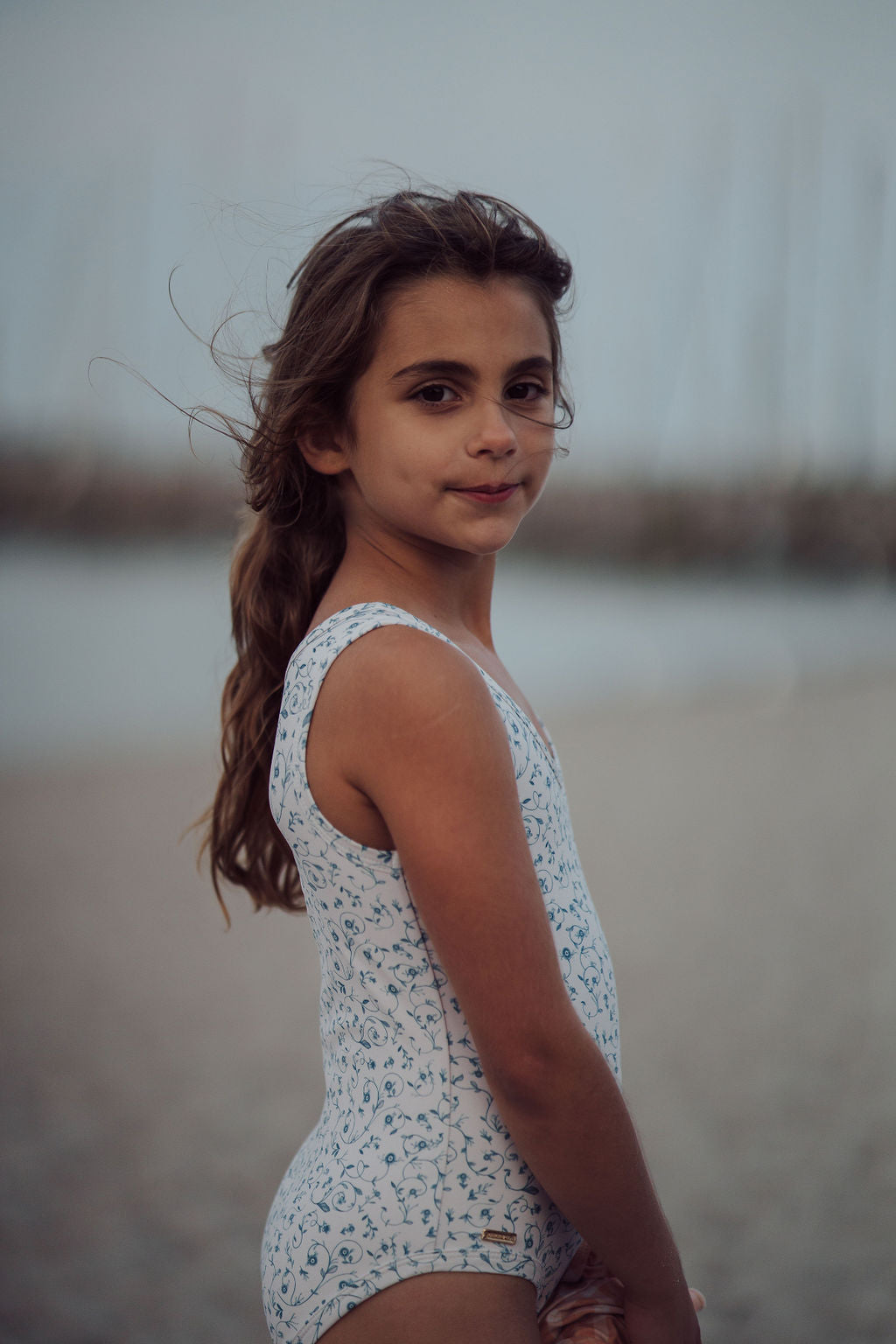 Sweetheart 1 Piece Swimsuit | UPF + Recycled - Scandi Floral - The7Letter