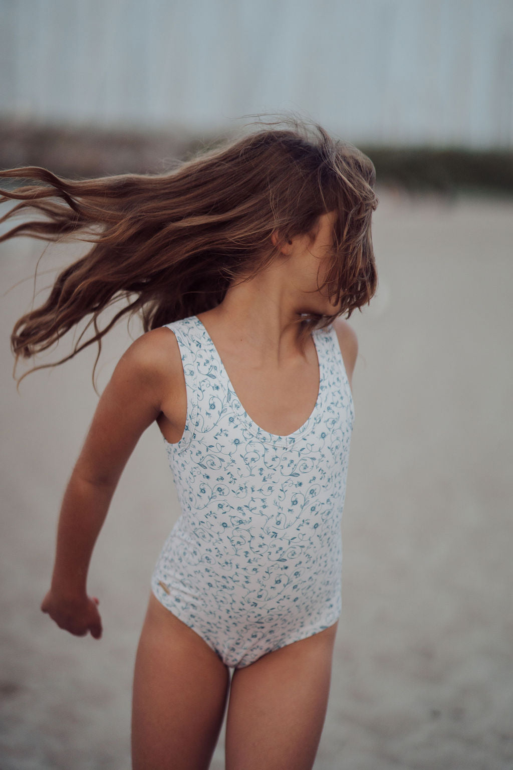 Sweetheart 1 Piece Swimsuit | UPF + Recycled - Scandi Floral - The7Letter
