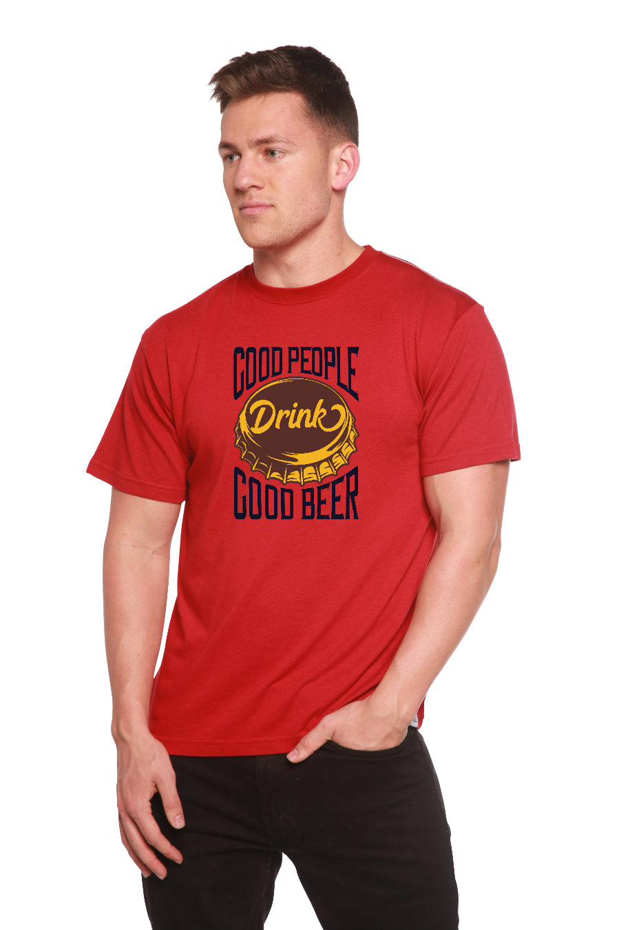 Good People Men's Bamboo Viscose/Organic Cotton Short Sleeve Graphic T-Shirt - The7Letter