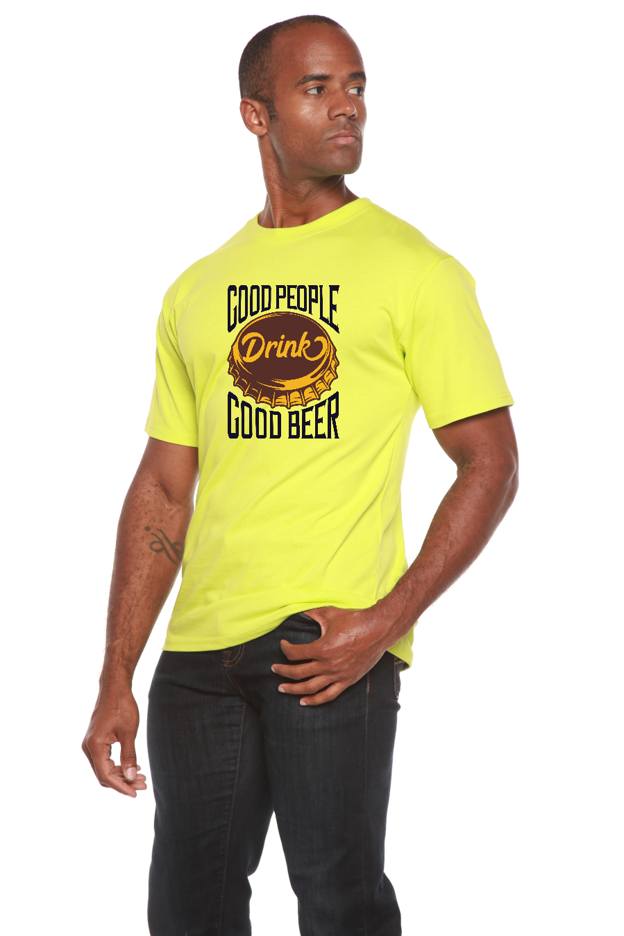 Good People Men's Bamboo Viscose/Organic Cotton Short Sleeve Graphic T-Shirt - The7Letter