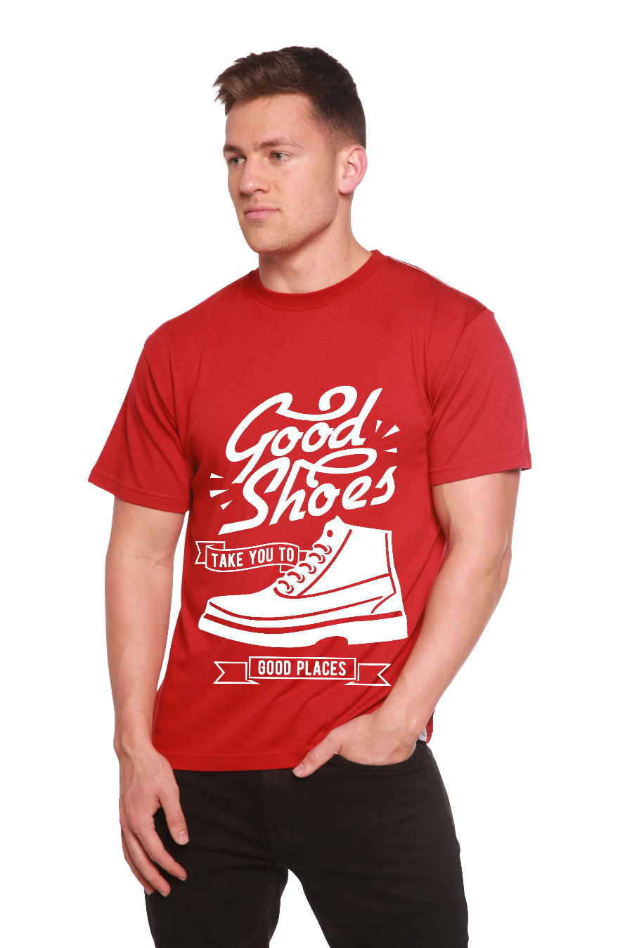 Good Shoes Men's Bamboo Viscose/Organic Cotton Short Sleeve Graphic T-Shirt - The7Letter
