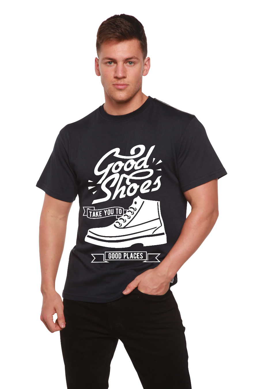 Good Shoes Men's Bamboo Viscose/Organic Cotton Short Sleeve Graphic T-Shirt - The7Letter