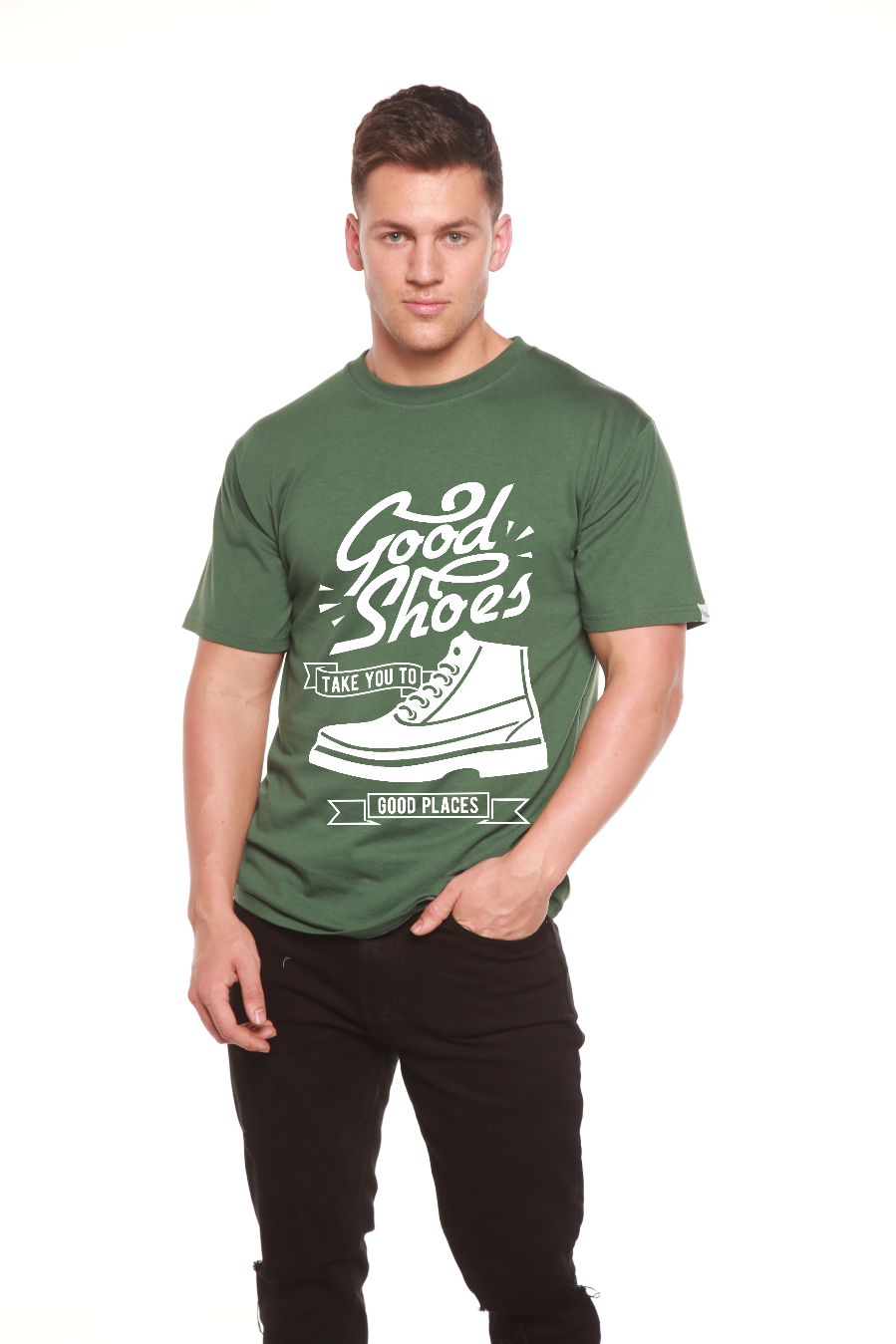 Good Shoes Men's Bamboo Viscose/Organic Cotton Short Sleeve Graphic T-Shirt - The7Letter