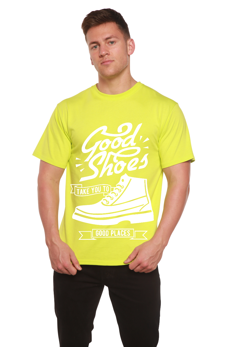 Good Shoes Men's Bamboo Viscose/Organic Cotton Short Sleeve Graphic T-Shirt - The7Letter