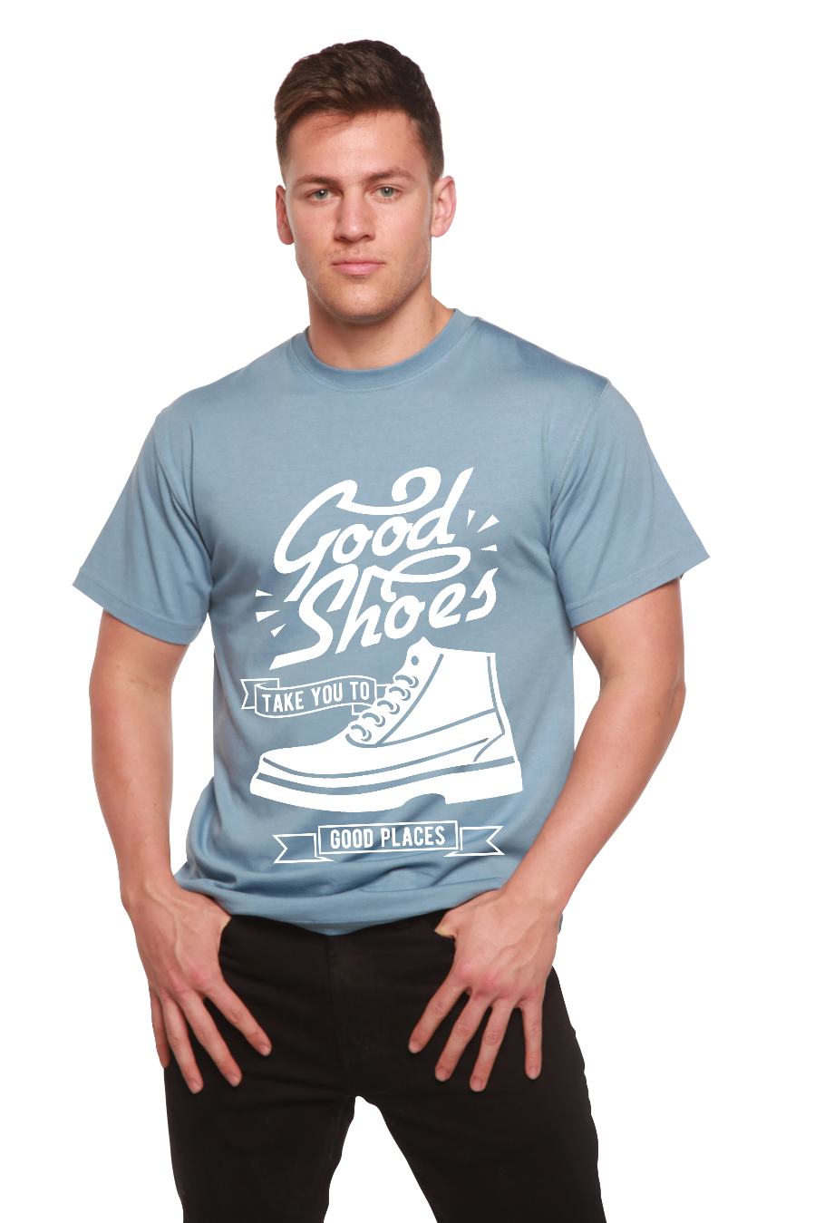 Good Shoes Men's Bamboo Viscose/Organic Cotton Short Sleeve Graphic T-Shirt - The7Letter
