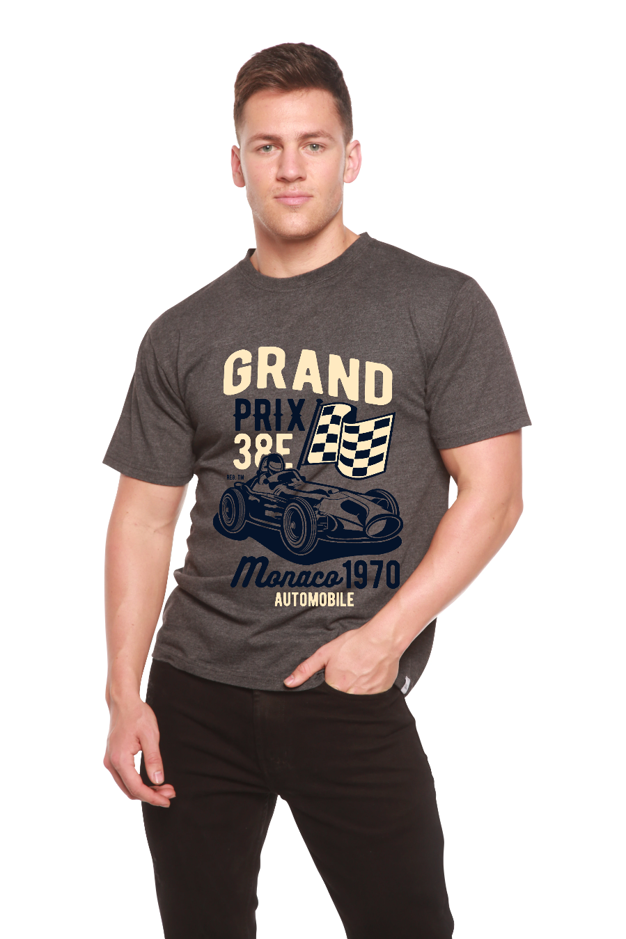 Grand Prix Men's Bamboo Viscose/Organic Cotton Short Sleeve Graphic T-Shirt - The7Letter