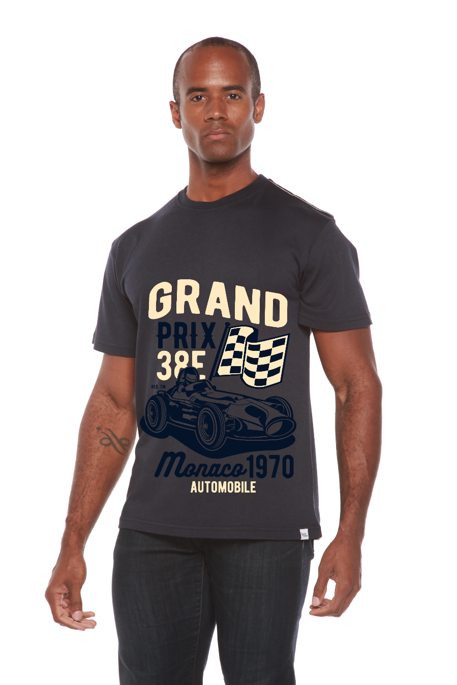 Grand Prix Men's Bamboo Viscose/Organic Cotton Short Sleeve Graphic T-Shirt - The7Letter