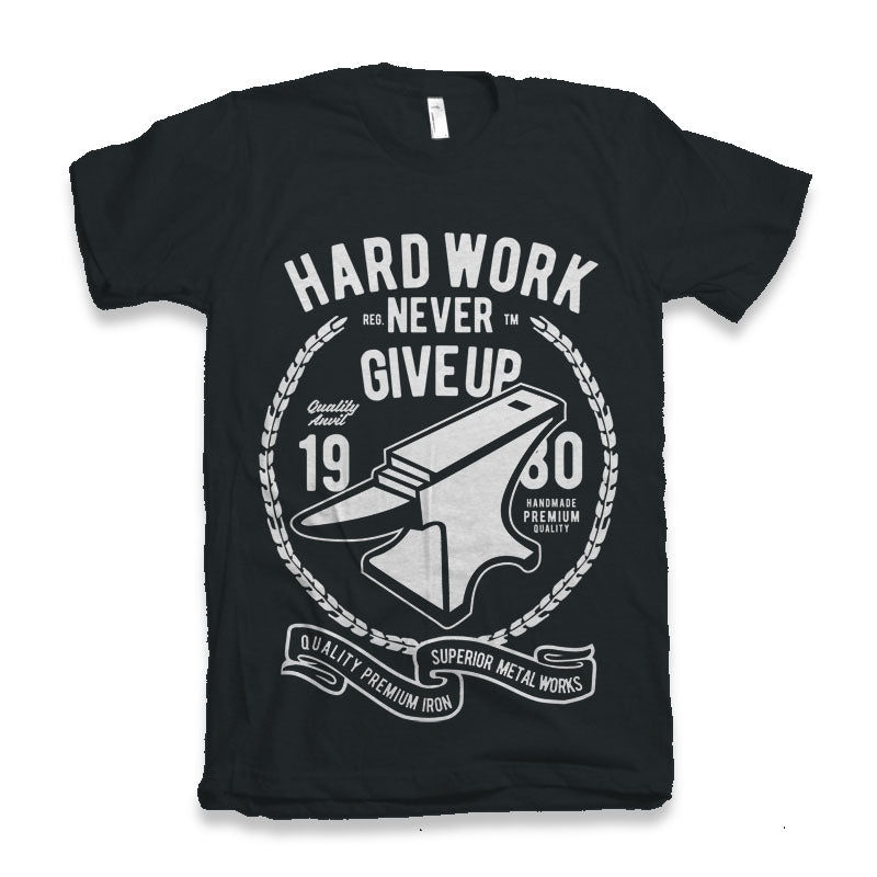 Hard Work Anvil Men's Bamboo Viscose/Organic Cotton Short Sleeve Graphic T-Shirt - The7Letter