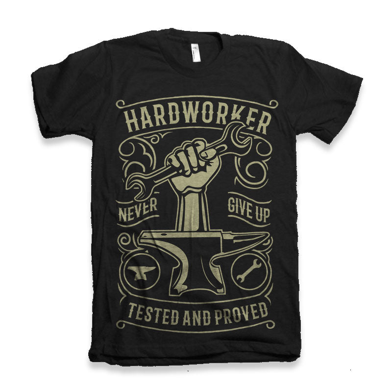 Hard Worker Men's Bamboo Viscose/Organic Cotton Short Sleeve Graphic T-Shirt - The7Letter