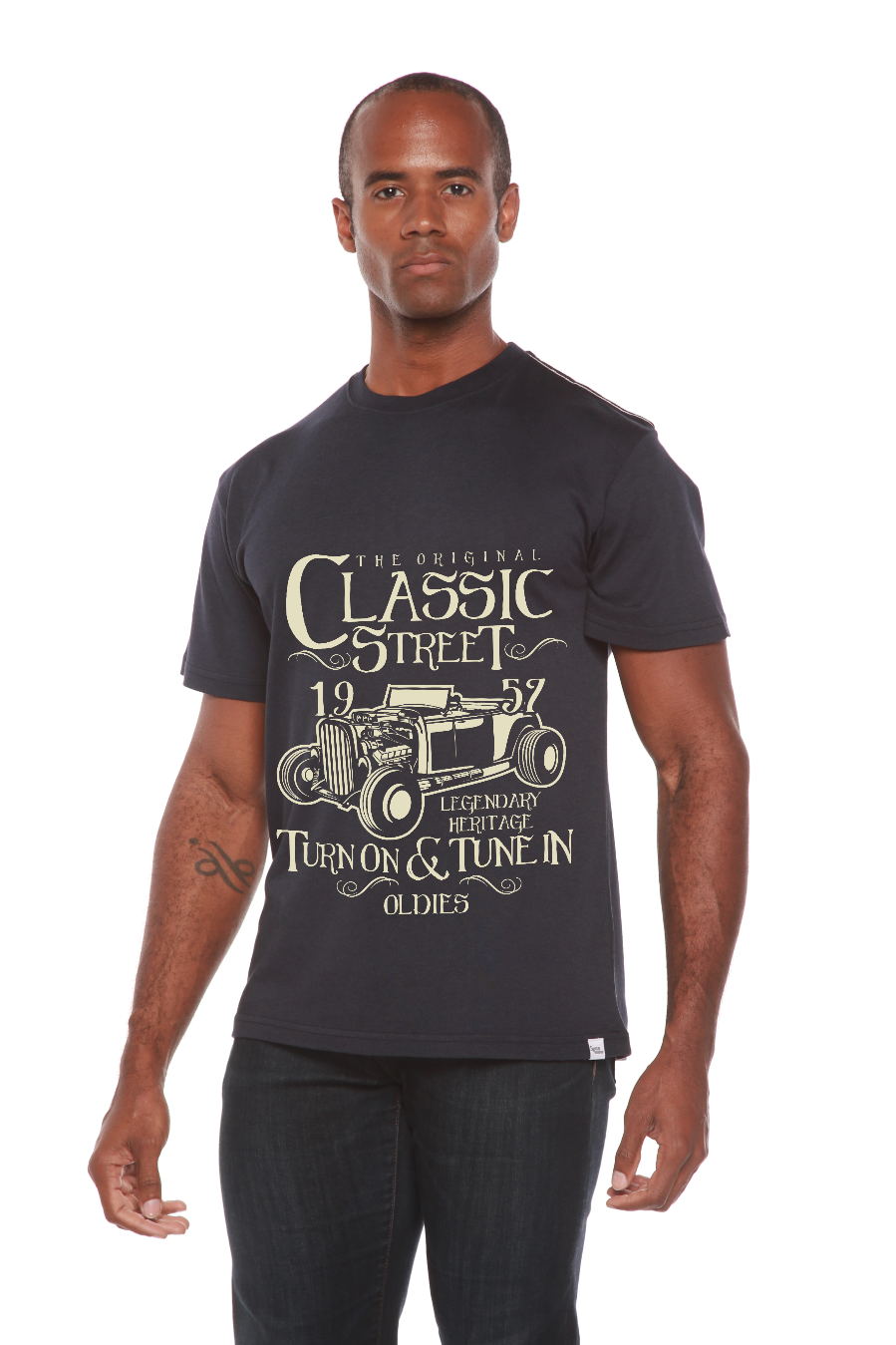 Hot Rod Classic Men's Bamboo Viscose/Organic Cotton Short Sleeve Graphic T-Shirt - The7Letter