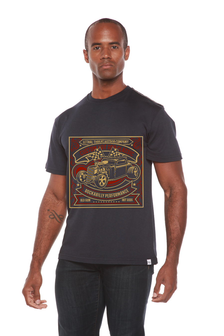 Hot Rod Men's Bamboo Viscose/Organic Cotton Short Sleeve Graphic T-Shirt - The7Letter