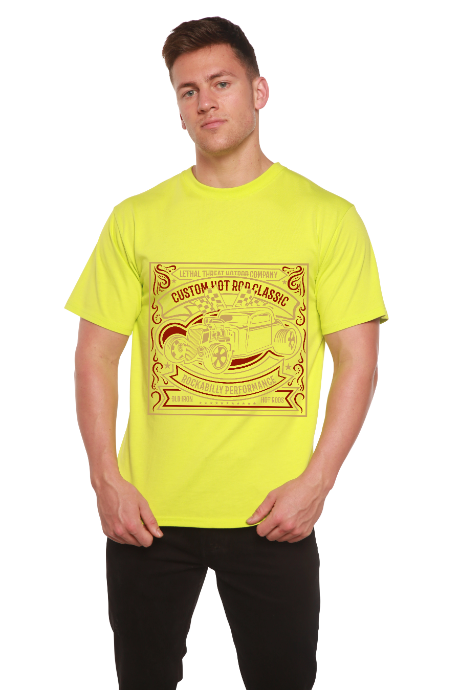 Hot Rod Men's Bamboo Viscose/Organic Cotton Short Sleeve Graphic T-Shirt - The7Letter