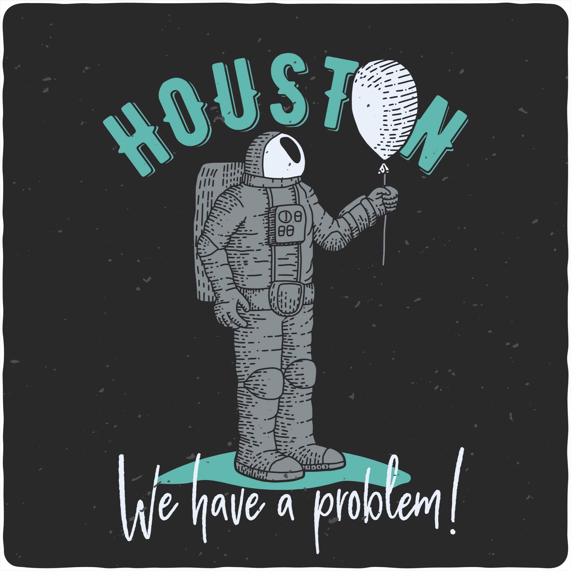 HOUSTON Men's Bamboo Viscose/Organic Cotton Short Sleeve Graphic T-Shirt - The7Letter