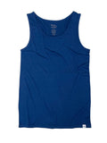 Men's Bamboo Viscose/Organic Cotton Tank Top True Navy Color + Boxer Style Underwear White Color - The7Letter