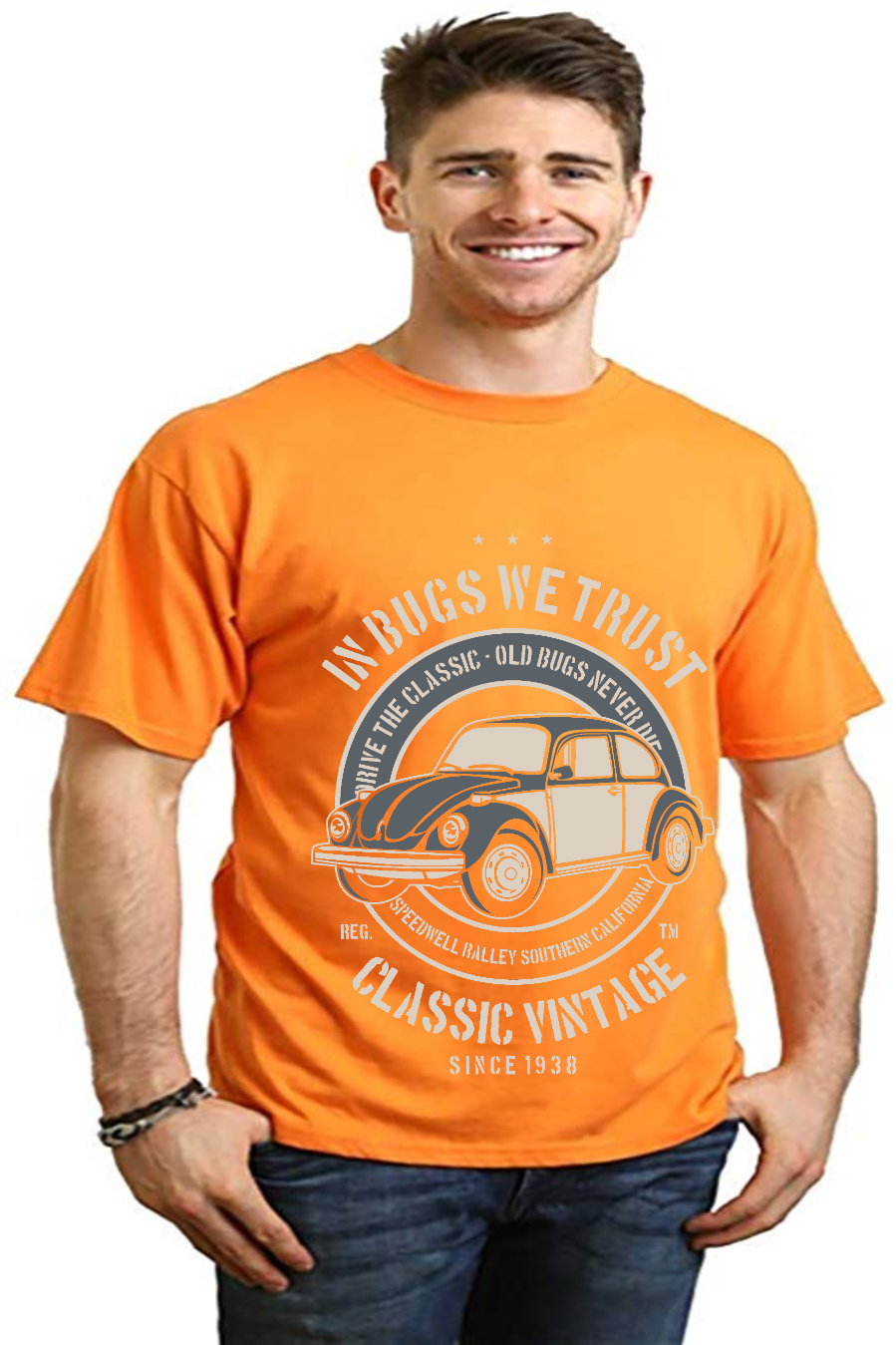 In Bugs We Men's Bamboo Viscose/Organic Cotton Short Sleeve Graphic T-Shirt - The7Letter